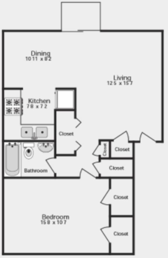 Floor Plans of Bradford Lake in Indianapolis, IN